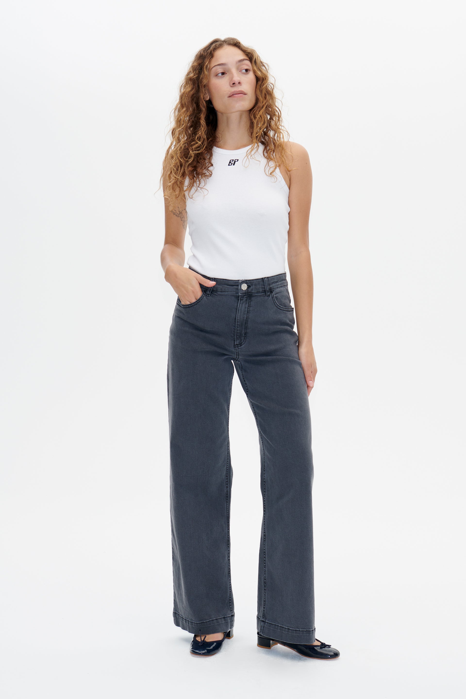 Nicette jeans - Grey Denim